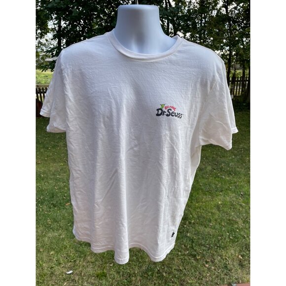 Billabong X Dr. Seuss White T-Shirt XL Christmas Graphic Tee Short Sleeve Cotton - Picture 3 of 8